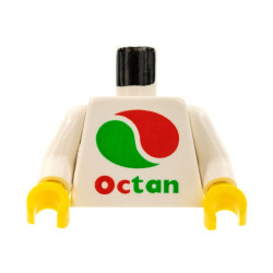 Torso with Octan Logo Pattern (Reissue) / White Arms / Yellow Hands: {бял}