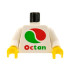Torso with Octan Logo Pattern (Reissue) / White Arms / Yellow Hands: {бял}