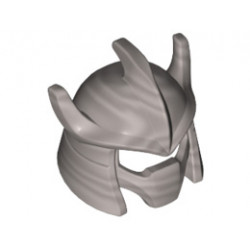 Minifigure, Headgear Helmet Trident Shaped with Face Mask: {сребърно метален}