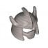 Minifigure, Headgear Helmet Trident Shaped with Face Mask: {сребърно метален}