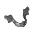 Minifigure, Visor Chin Guard Elaborate with Silver Fangs Pattern: {черен}