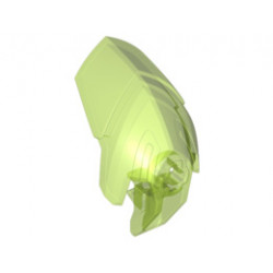 Hero Factory Helmet Visor with Clip: {прозрачно ярко зелен}