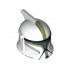 Minifigure, Headgear Helmet SW Clone Trooper with Holes, Olive Green Markings and Silver Visor Pattern (Clone Trooper Sergeant): {бял}