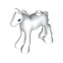 Horse, Friends, Foal with Black and Reddish Brown Eyes Pattern: {бял}
