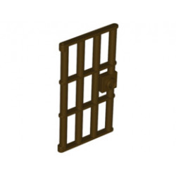 Решетъчна врата за рамка 1X4x6: {тъмно кафяв}