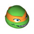 Minifigure, Head Modified Ninja Turtle with Orange Mask and Smile Pattern (Michelangelo): {ярко зелен}