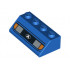 Slope 45 2 x 4 with Headlights 1 Pattern : {ярко син}