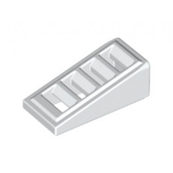 Покривна плочка с решетка 1X2x2/3: {бял}