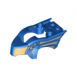 Flywheel Fairing Bird Raptor Shape with Eagle and Silver Ornament Pattern (70105): {ярко син}