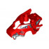 Flywheel Fairing Wolf Shape with Fangs and Silver and White Pattern (70113): {ярко червен}
