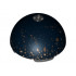 Cylinder Hemisphere 11 x 11, Studs on Top with Asteroid Field Pattern (75008): {черен}