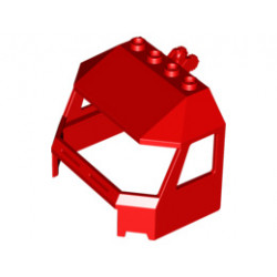 Windscreen 4 x 6 x 4 Cab with Hinge and 1 x 4 Bottom Cutout : {ярко червен}