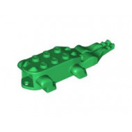 Alligator / Crocodile Body with 4 Lower Teeth: {тъмно зелен}