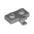 Плочка 1X2 с държач, хоризонтален : {умерено каменно сив}
