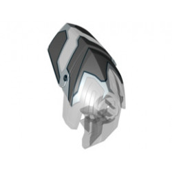 Hero Factory Helmet Visor with Clip with Face Guard Pattern Type 1: {прозрачен}