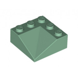 Ъглова тухличка 3X3/22.5° отвърте: {пясъчно зелен}