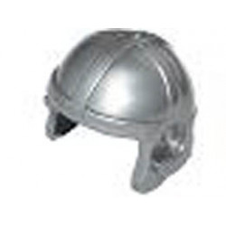 Minifigure, Headgear Cap, Aviator: {сребърно метален}