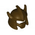 Minifigure, Headgear Helmet Trident Shaped with Face Mask: {тъмно кафяв}