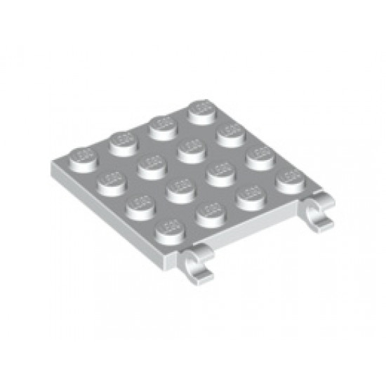 Плочка 4X4 с вертикални държачи: {бял}