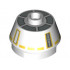 Cone 2 x 2 Truncated with SW R5-F7 Pattern : {бял}