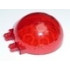 Windscreen 6 x 6 x 3 Canopy Half Sphere with Dual 2 Fingers: {прозрачно червен}