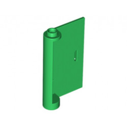 Door 1 x 3 x 4 Right - Open Between Top and Bottom Hinge: {тъмно зелен}