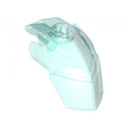 Hero Factory Helmet Visor with Clip with Face Guard Pattern Type 3: {прозрачно светло син}