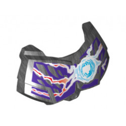 Large Figure Chest Armor Small with Chi and Dark Purple (Raven) Pattern: {титаниево метален}