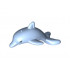 Dolphin, Friends / Elves, Jumping with Bottom Axle Holder with Medium Azure Eyes with Eyelashes Pattern: {светло кралско син}