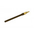 Minifigure, Weapon Pike / Spear Elaborate with Pearl Gold Tip: {тъмно кафяв}