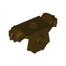 Minifigure, Armor Breastplate with Shoulder Pads, Front Stud and 2 Back Studs: {тъмно кафяв}