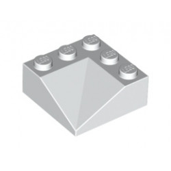 Ъглова тухличка 3X3/22.5° отвърте: {бял}