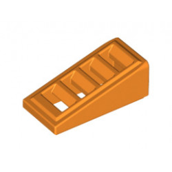 Покривна плочка с решетка 1X2x2/3 : {ярко оранжев}