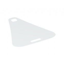 Cloth Sail Triangular with Top and Bottom Holes: {бял}
