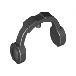 Minifigure, Ear Protectors / Headphones / Headset - Thick Arms: {черен}