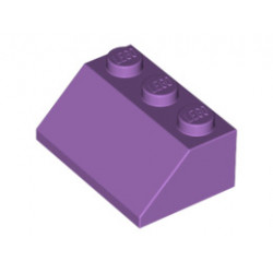Покривна плочка 2X3/45°: {умерено лавандулов}