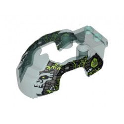 Flywheel Fairing Gorilla Shape with Silver Markings and Leaves Pattern (70110): {прозрачно светло син}