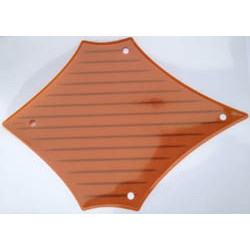Plastic Sail 24 x 17 with Brown Lines Pattern: {тъмно оранжев}