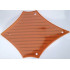 Plastic Sail 24 x 17 with Brown Lines Pattern: {тъмно оранжев}