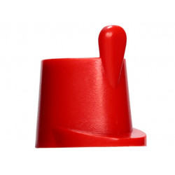 Minifigure, Headgear Hat, Imperial Guard Shako: {ярко червен}