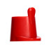 Minifigure, Headgear Hat, Imperial Guard Shako: {ярко червен}