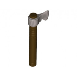 Minifigure, Weapon Tomahawk with Flat Silver Blade: {тъмно кафяв}