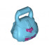 Friends Accessories School Bag with Magenta Buckle and Flower & Circles Pattern: {умерено небесносин}