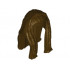 Minifigure, Hair Long with Braided Front: {тъмно кафяв}