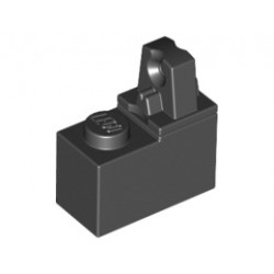 Hinge Brick 1 x 2 Locking with 1 Finger Top : {черен}