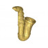 Саксофон с вал Ø3,2: {топло златист}
