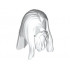 Minifigure, Hair Long Straight with Center Part and Beard: {бял}