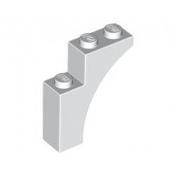 Тухличка с дъга 1X3X3: {бял}
