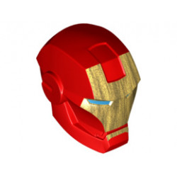 Large Figure Head Modified Super Heroes Iron Man Pattern : {ярко червен}
