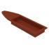 Boat, Hull Unitary 28 x 8, Top: {червеникаво-кафяв}